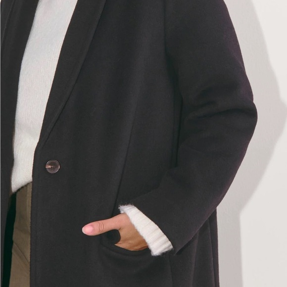 Everlane The Topcoat in Wool, Black M NWOT - Picture 3 of 8
